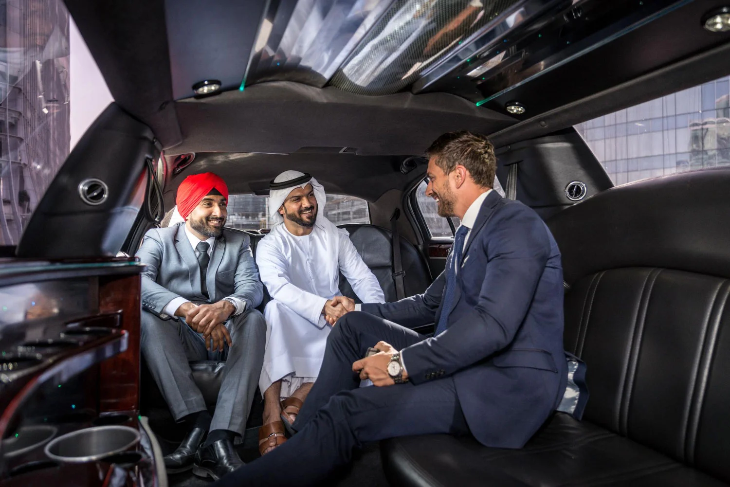Inside view of a Luxury Limousine